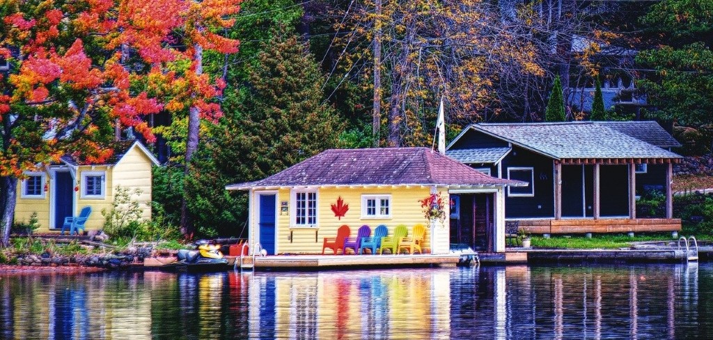 cottage on lake